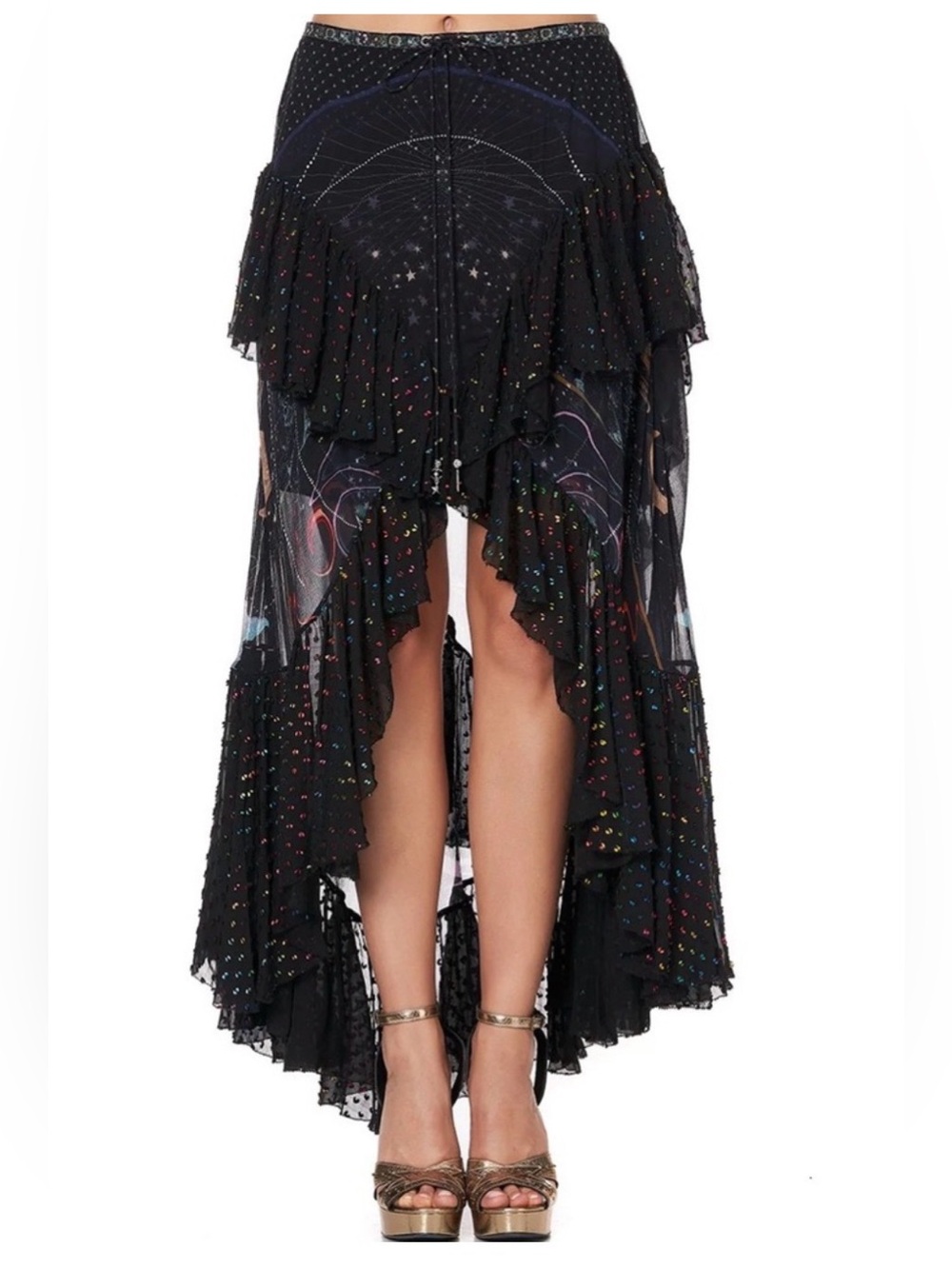 Camilla Midnight Moon House Silk maxi skirt 💜Rare Find! - Picture 4 of 14